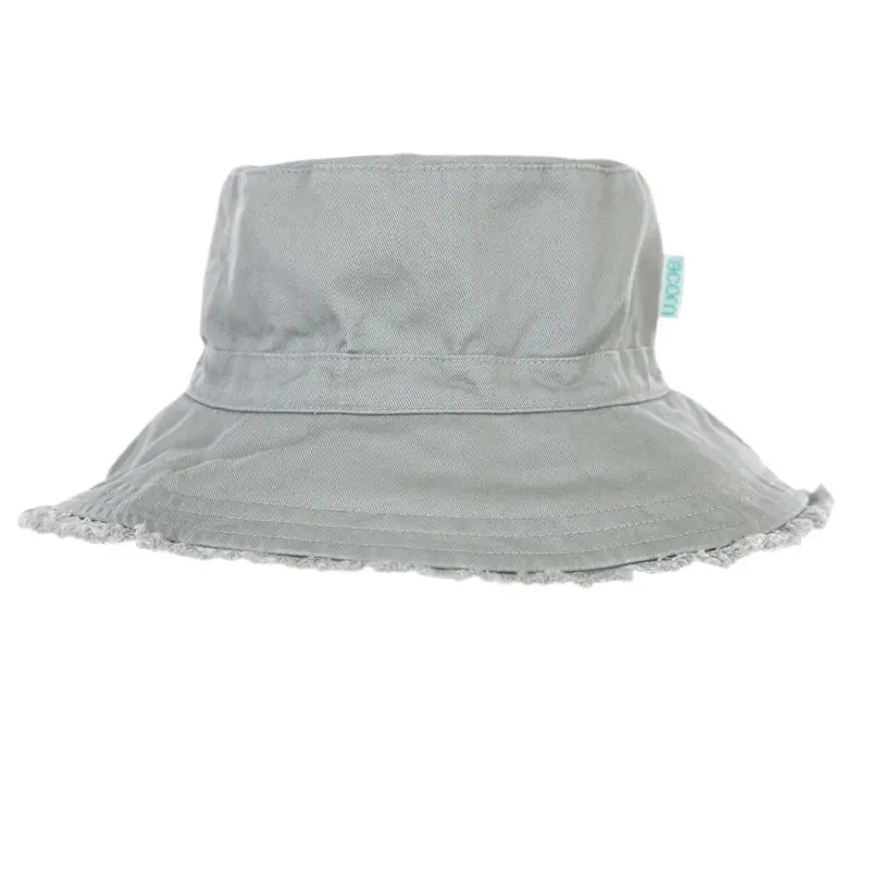 Acorn - Bucket Hat -Khaki Frayed 1