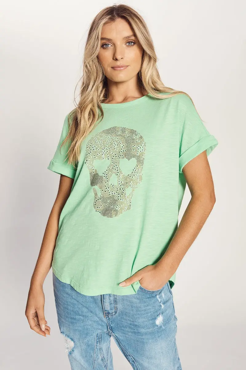The Others - The Relaxed Tee - Lime Skull 1