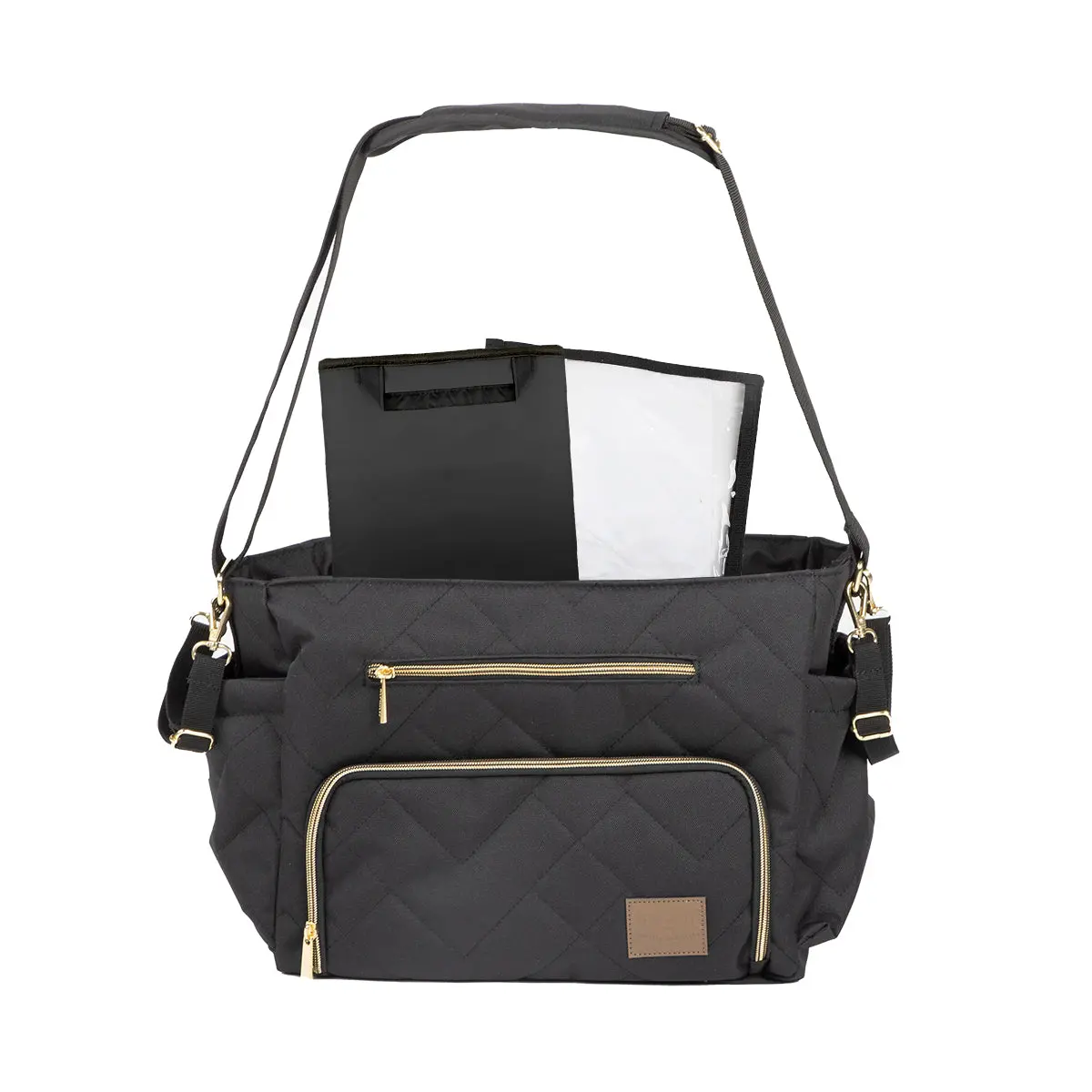 Bolso Motto Gold Negro, Infanti 1