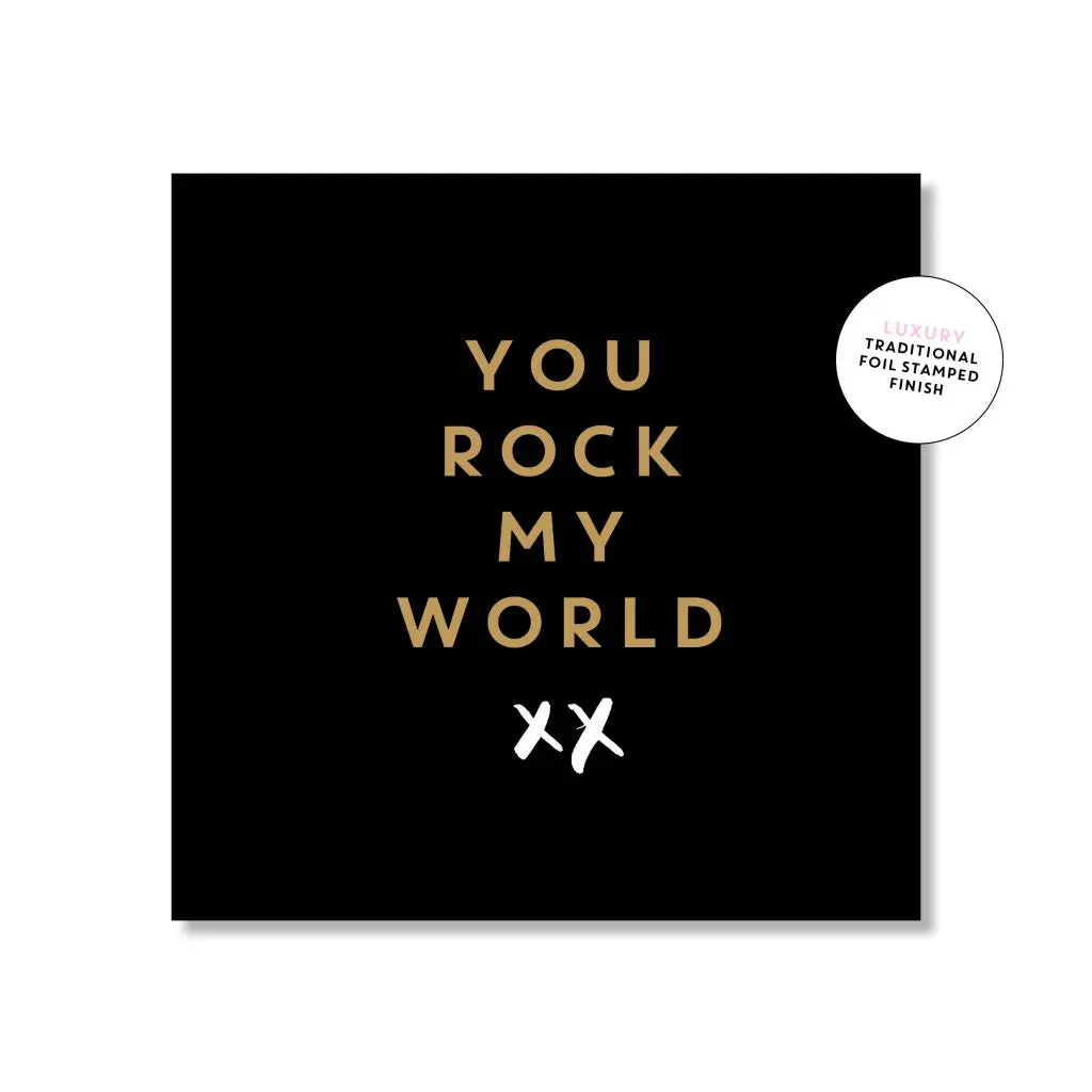 Just Smitten Mini Gift Card - You Rock My World 1