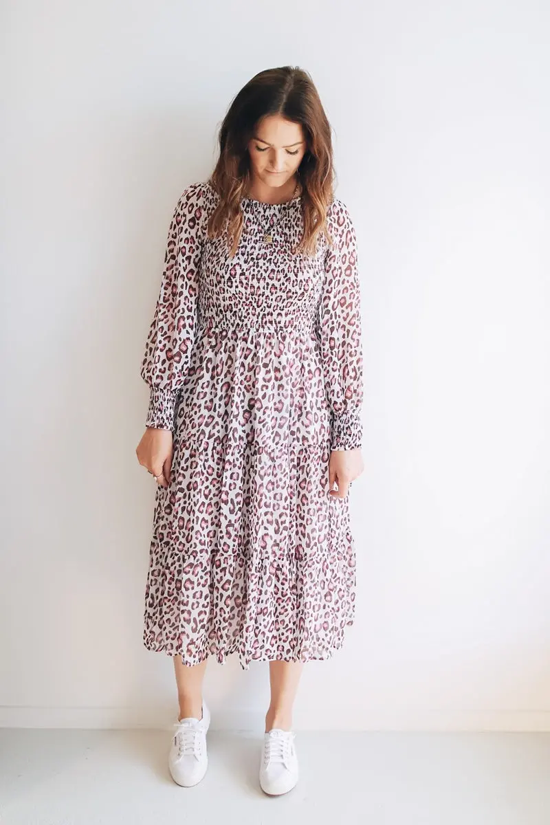 Leoni - Phoenix Dress - Pink Leopard 1