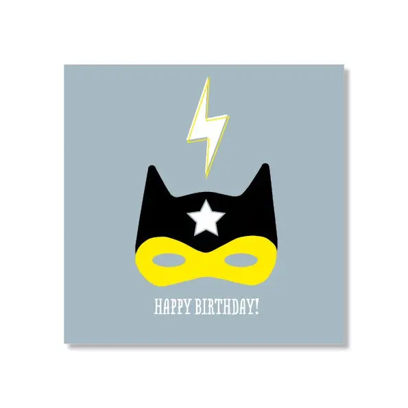 Just Smitten Mini Gift Card - Superhero Mask 1