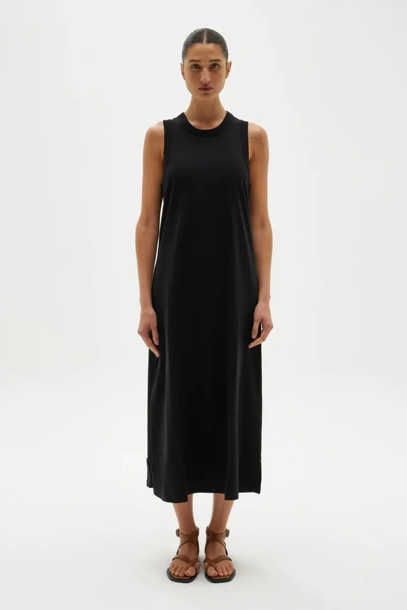 Assembly Label - Juni Organic Tank Dress - Black 1