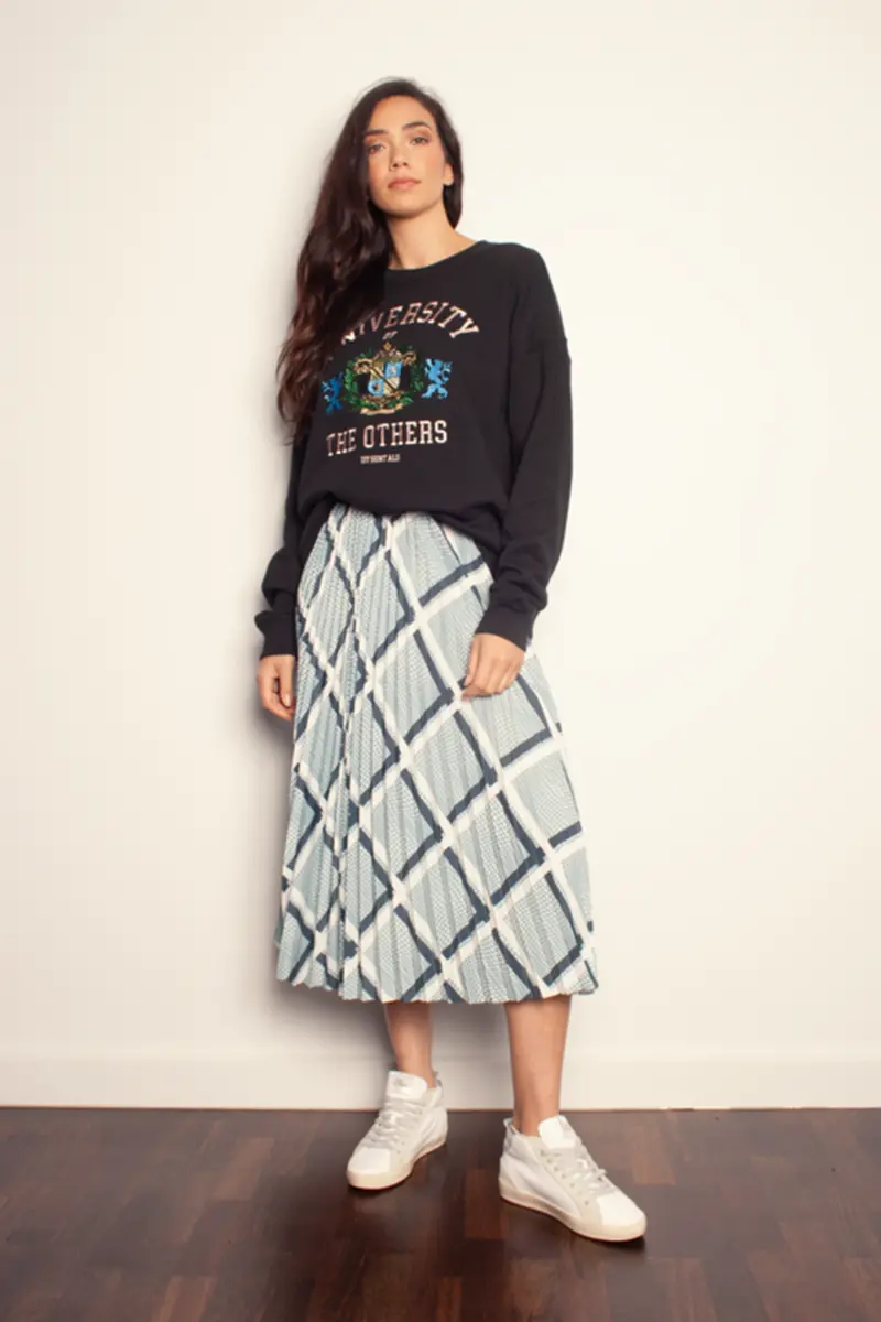 The Others - The Sunray Skirt - Moss Check 1