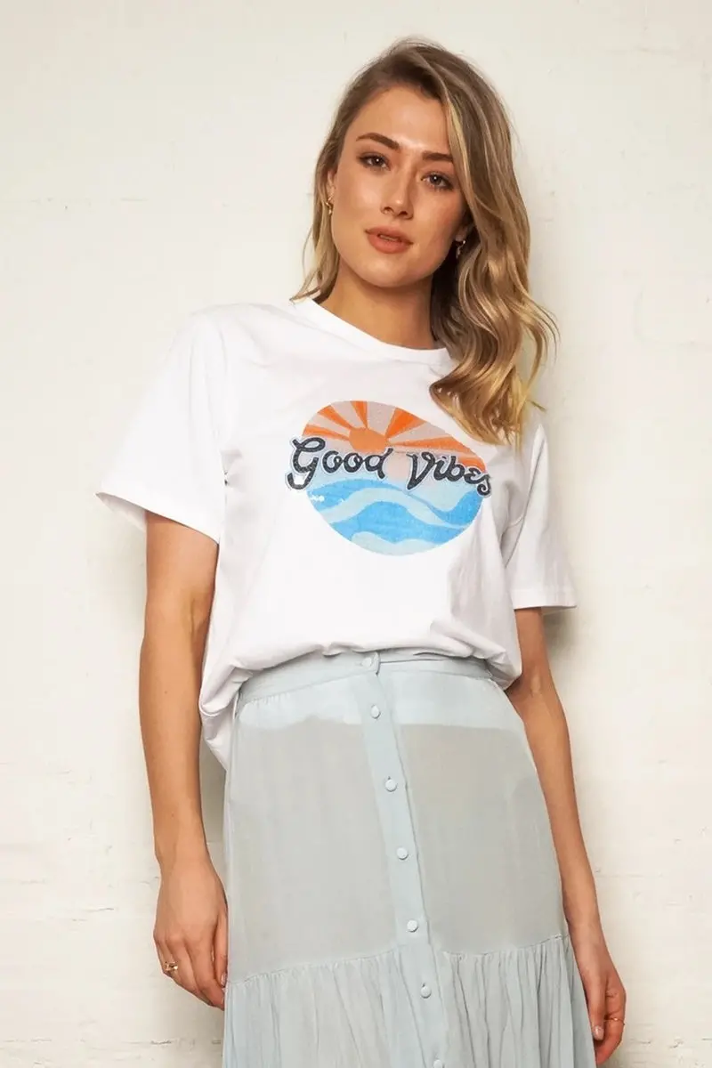 The Others - Vintage Tee - White With Good Vibes 1