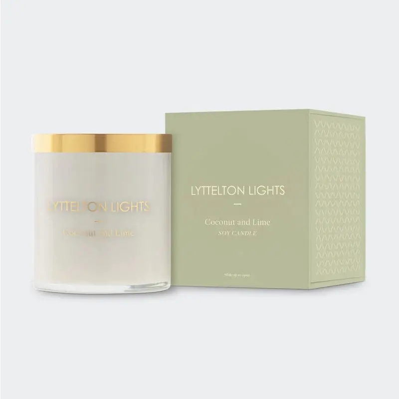 Lyttelton Lights - Large Candle - Coconut & Lime 1