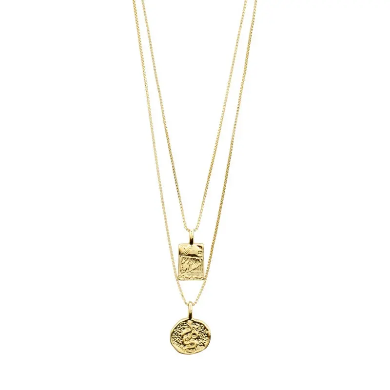 Pilgrim - Valkyria Pi Necklace - Gold Plated 1