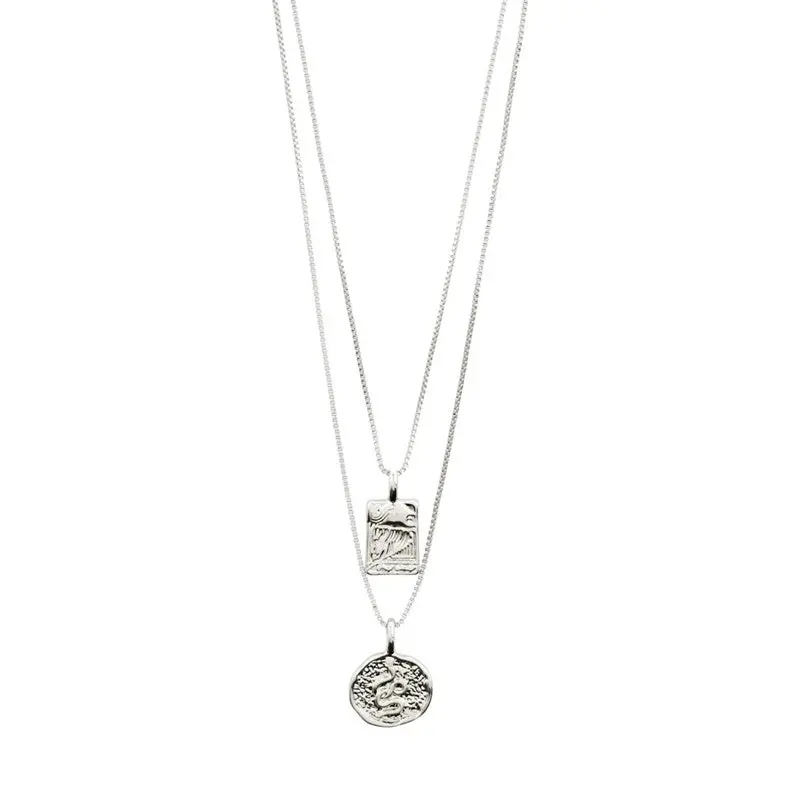 Pilgrim - Valkyria Pi Necklace - Silver Plated 1
