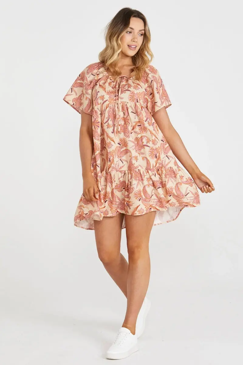 Sass - Clara Mini Tiered Dress - Persian Paisley 1