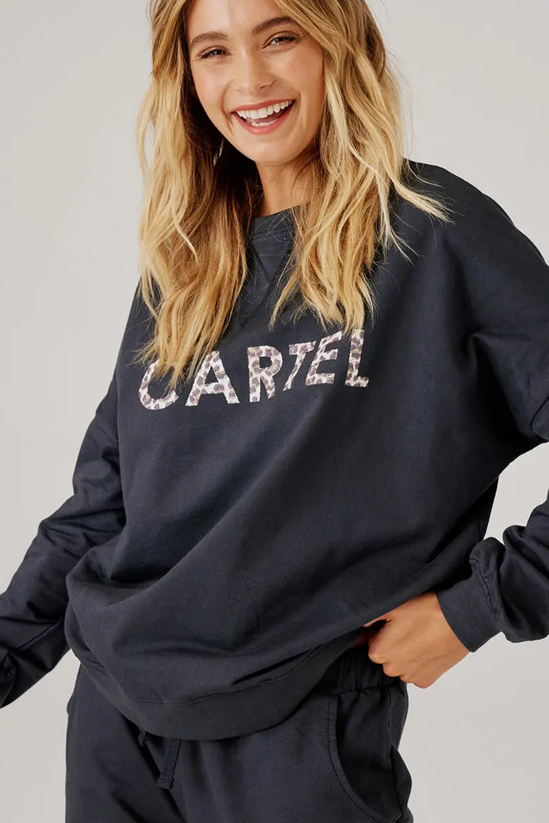 Cartel & Willow - Izzy Sweater - Charcoal 1