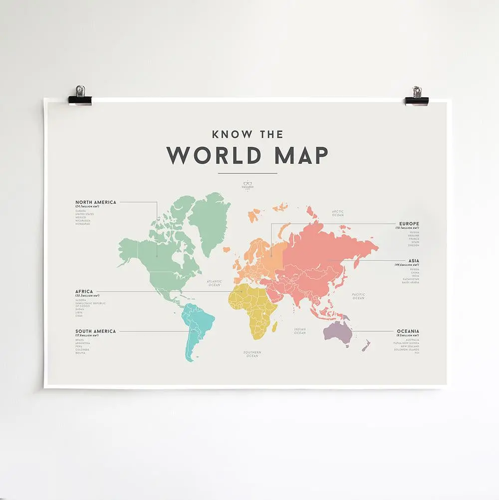 Squared Charts - World Map 1