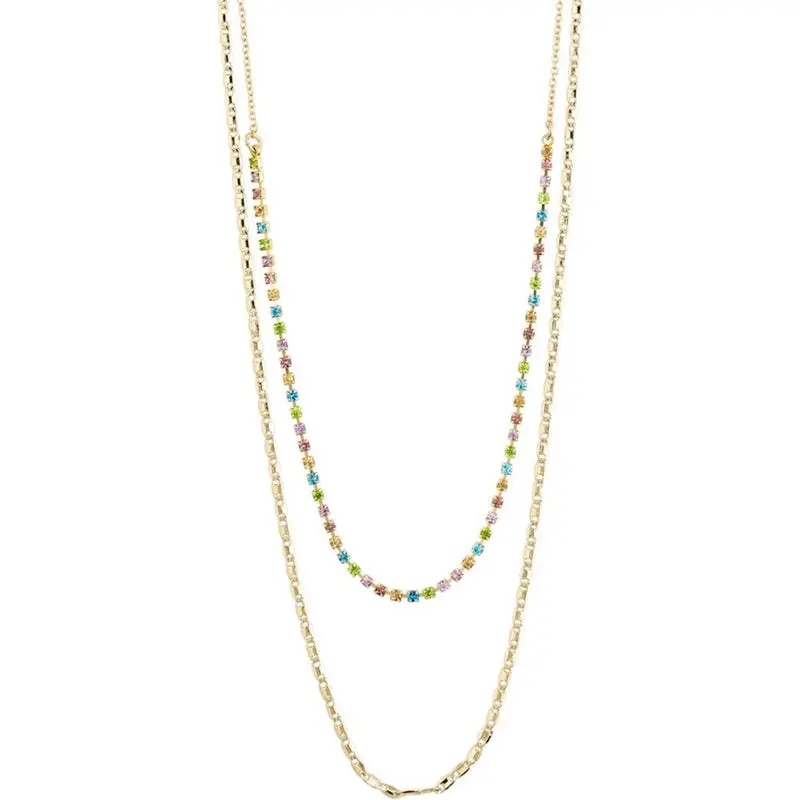 Pilgrim - Cherished Necklace - Gold Plated - Multi 1