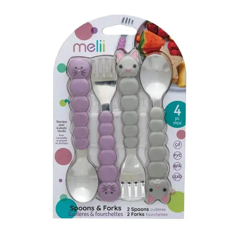 Set De 4 Cubiertos Gato-Bulldog, Melii 2