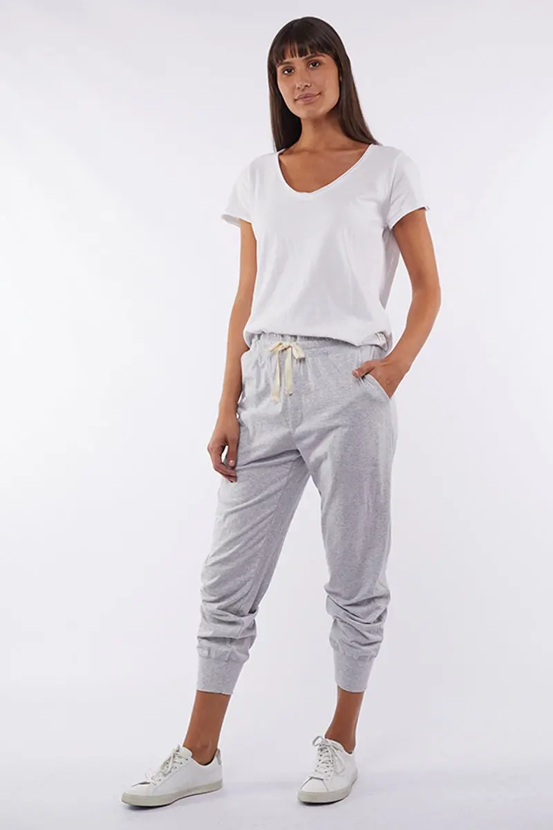 Elm - Wash Out Pant - Grey Marle 1