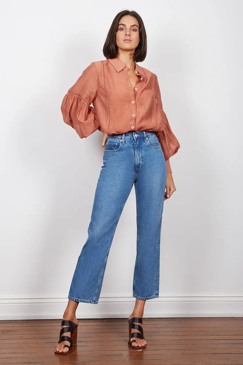 Wish - Isabel Shirt - Rust 1