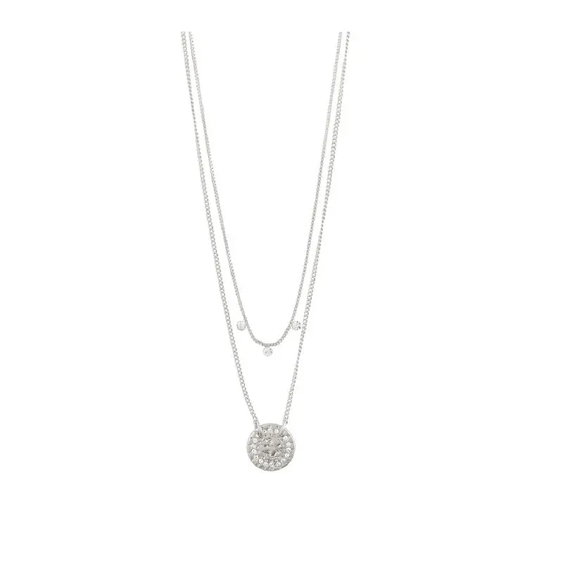 Pilgrim - Compassion Necklace - Crystal / Silver Plated 1