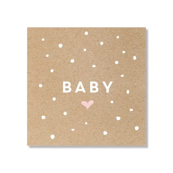 Just Smitten Mini Gift Card - Baby Confetti Pink 1