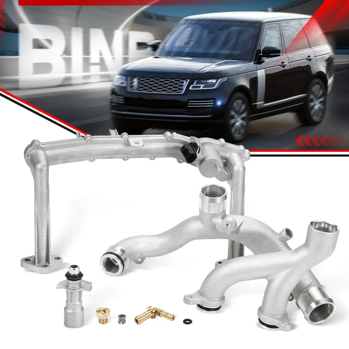 Us 6Pcs Upgraded Coolant Water Pump Pipe System Kit 1