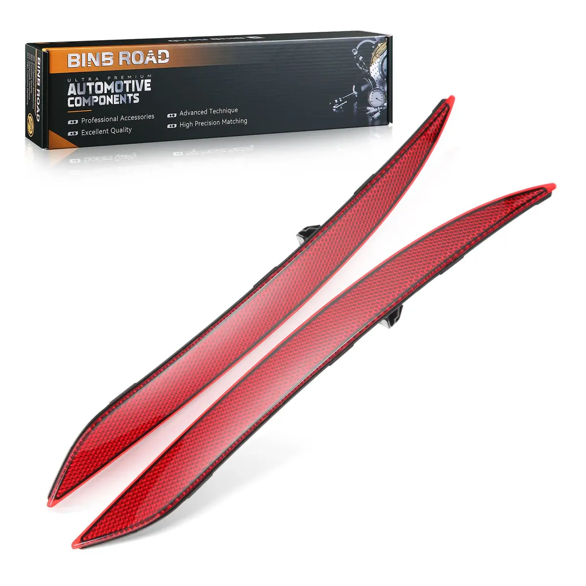 Us 1495817-00-C 1495818-00-C Rear Bumper Reflector Trim Compatible With Tesla Model Y 2020-2024 1