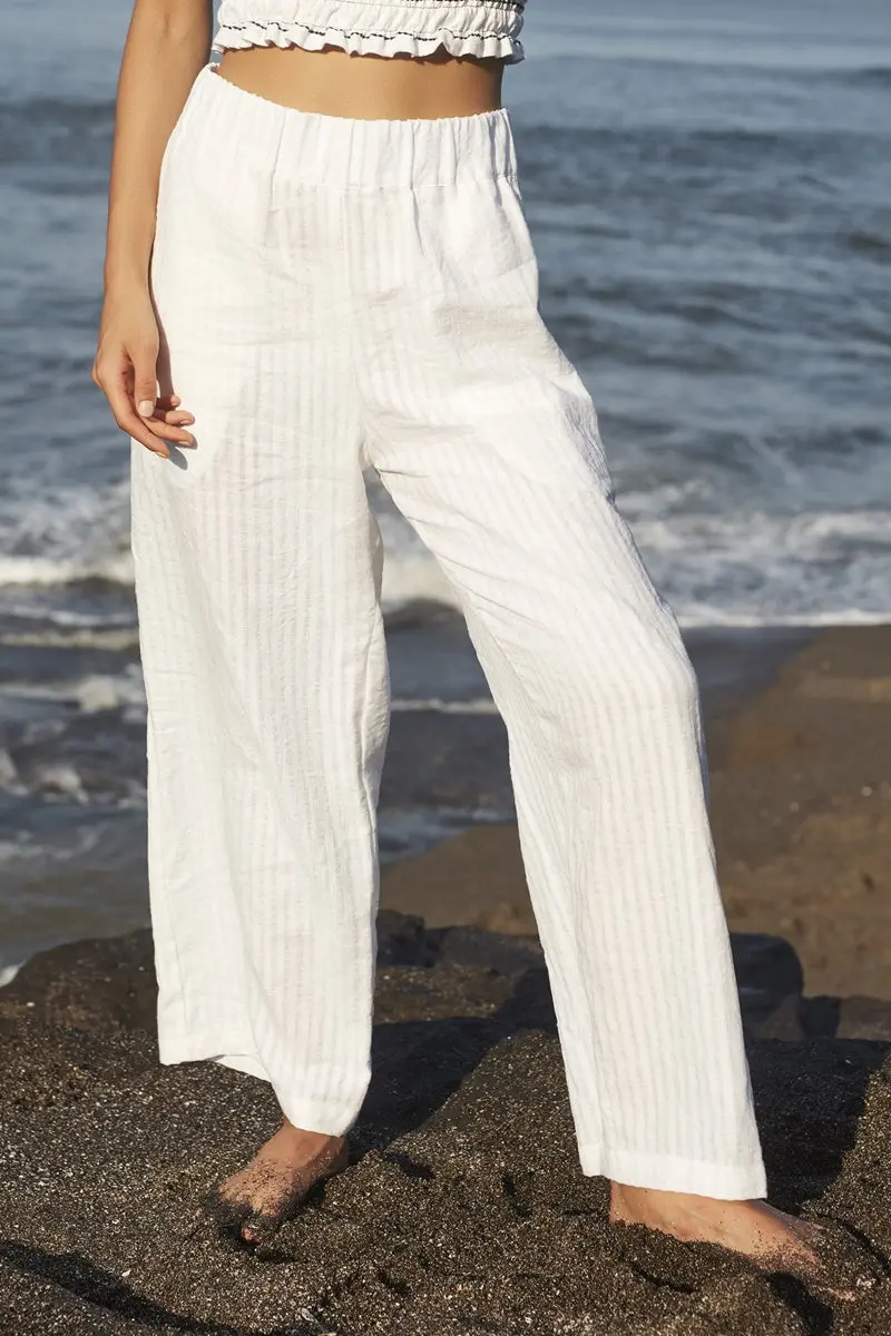 Rue Stiic - Elise Pant - White 1