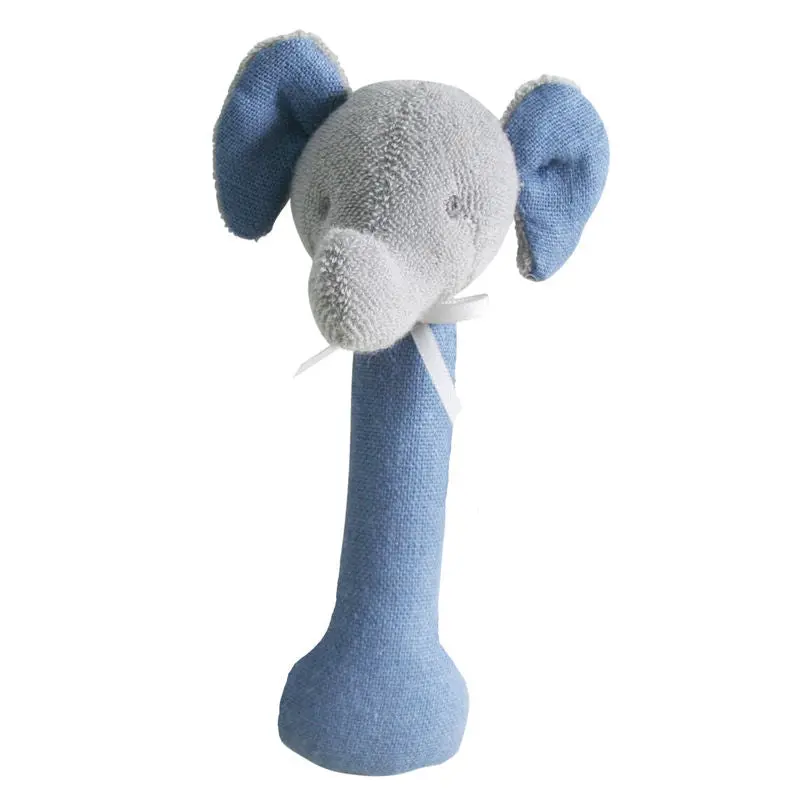 Alimrose - Elephant Stick Rattle - Linen Chambray 1
