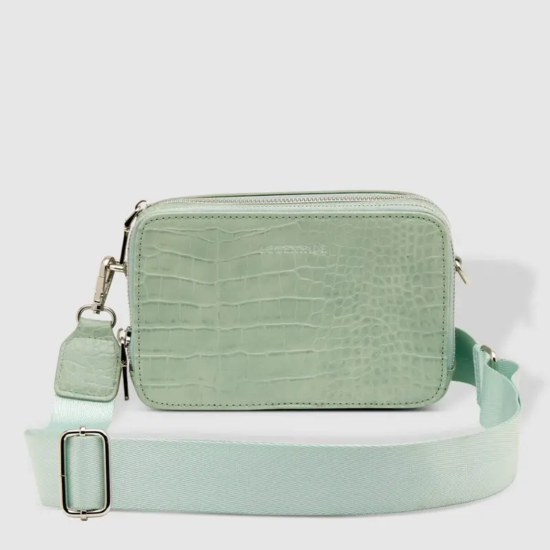 Louenhide - Celeste Crossbody Bag - Mint Croc 1