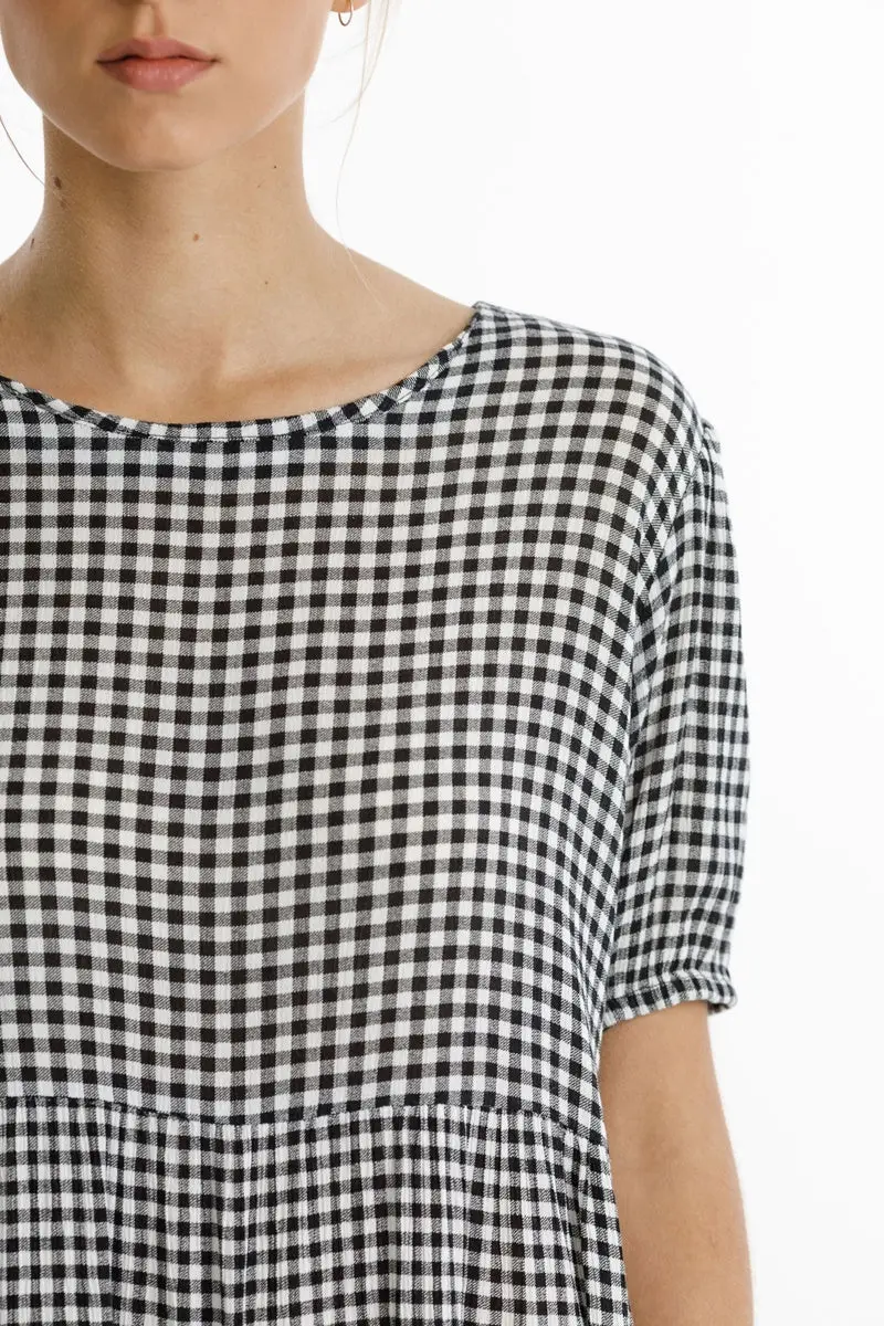Thing Thing - Whirl Dress - Black Gingham 4