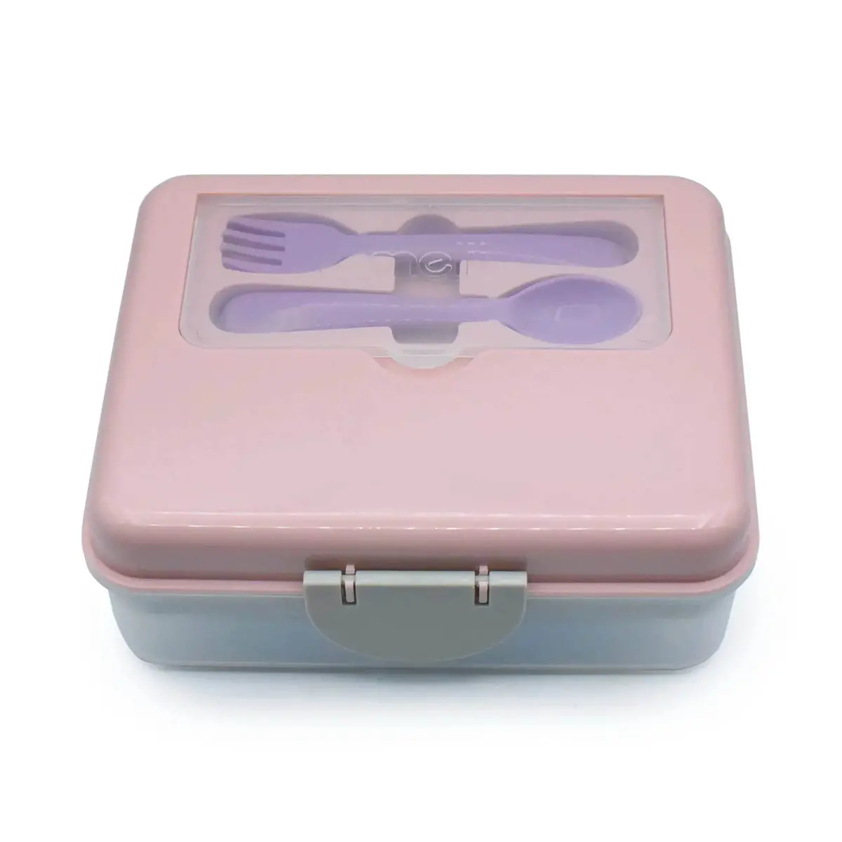 Lonchera Bento Box Con Cubiertos Rosa, Melii 1