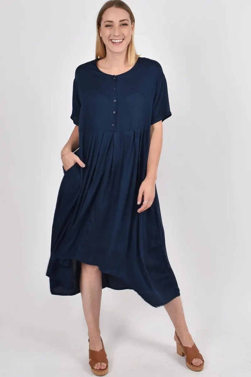 Pq Collection - Everyday Dress - Navy 1