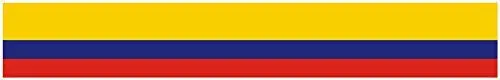 24" Vinyl Trim Colombia Flag Strip Sticker Decals Hood Bumper Car 1