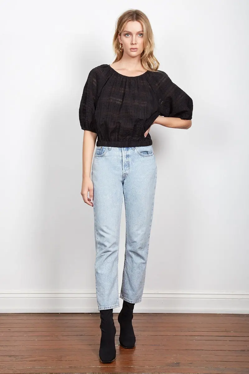Wish - Unfold Blouse - Black 1