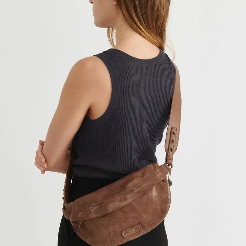Stitch & Hide - St Kilda Sling Bag - Taupe 1