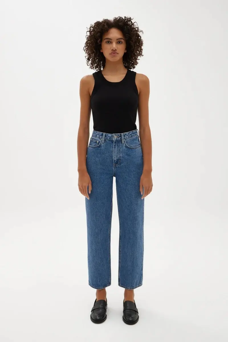 Assembly Label - Vintage Straight Jean - Dark Stone 1