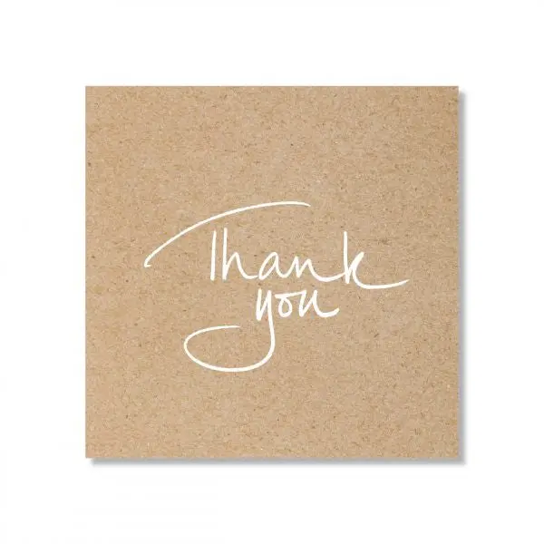 Just Smitten Mini Gift Card - Kraft Thank You 1