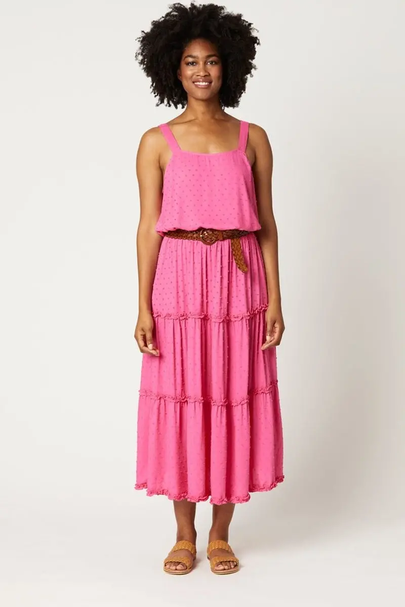 Eb & Ive - Jungle Maxi Skirt - Flamingo 1