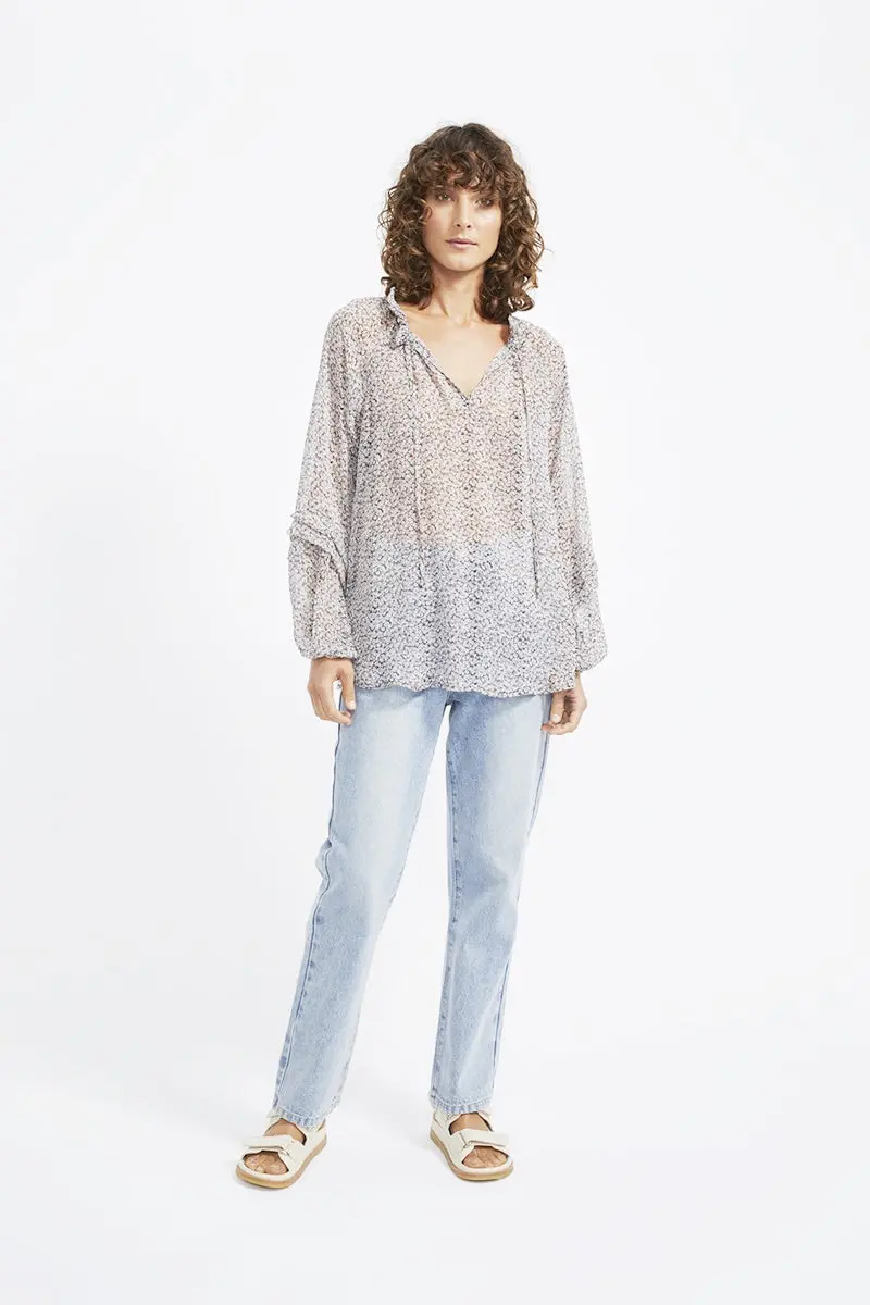 Staple - Eden Smock Blouse - Multi 1