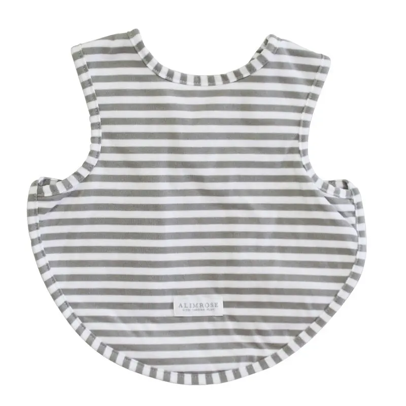 Alimrose - Bib Arm Holes Back Fastening Grey 1