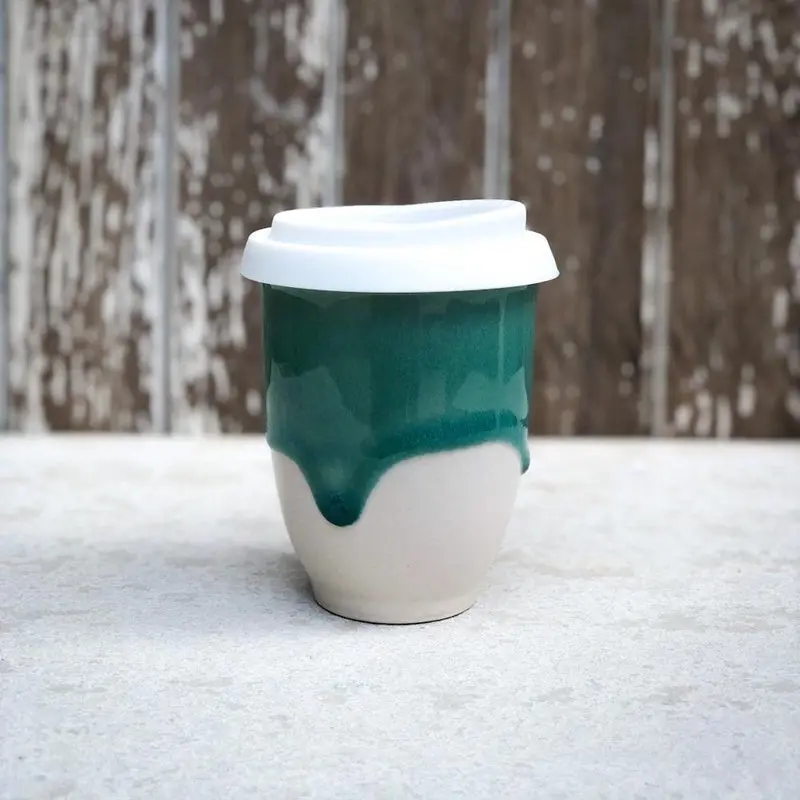 Pottery For The Planet - Medium 8Oz Cup - Glacier 1