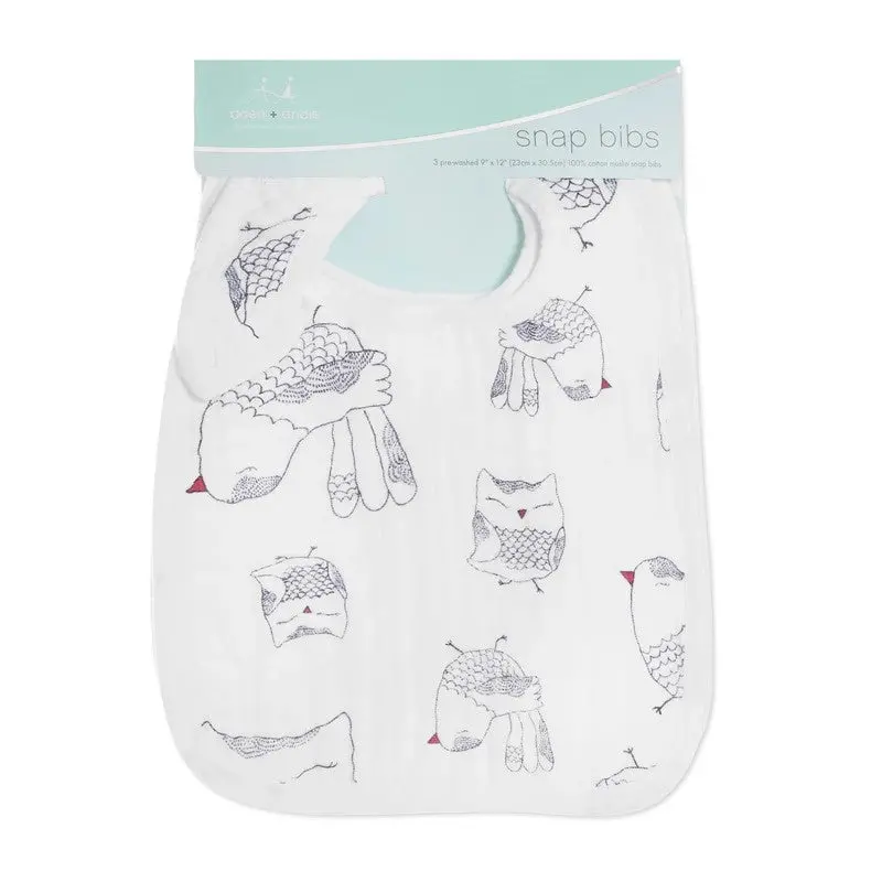 Aden & Anais - Snap Bibs (3 Pack) - Birdsong 1