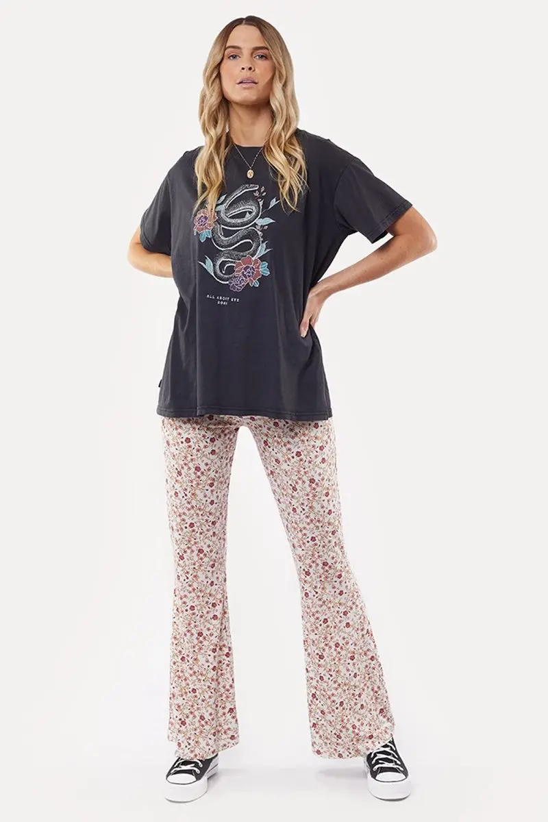 All About Eve - Serpent Tee - Washed Black 1