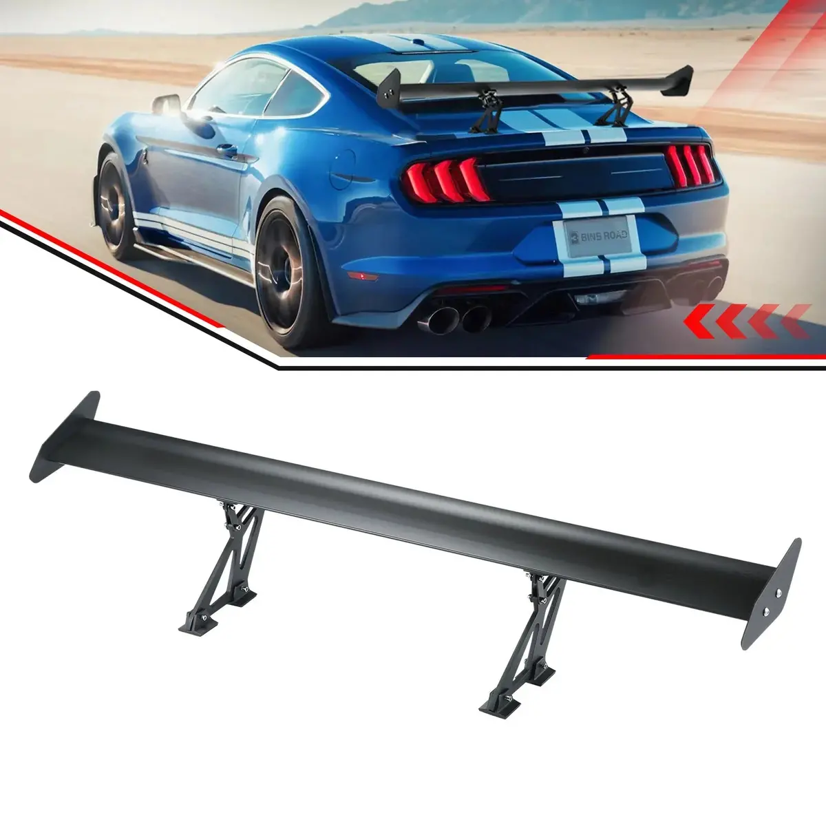 Us 53" Rear Trunk Spoiler Wing 1