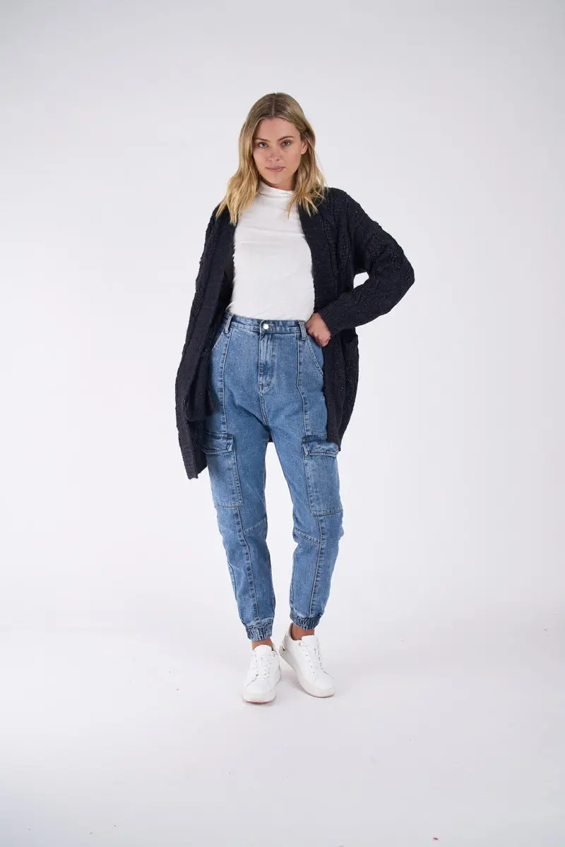 Sass - Grace Cardigan - Navy 1
