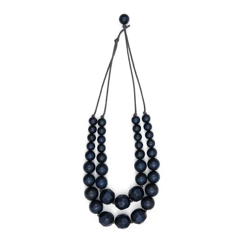 Rare Rabbit - Sandboy Necklace - Navy 1