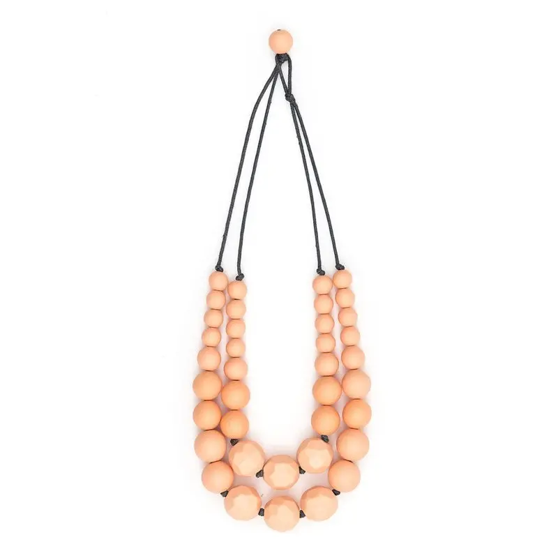 Rare Rabbit - Sandboy Necklace - Peach 1