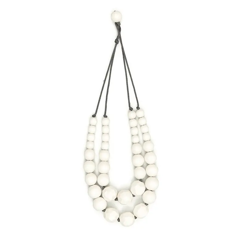 Rare Rabbit - Sandboy Necklace - White 1