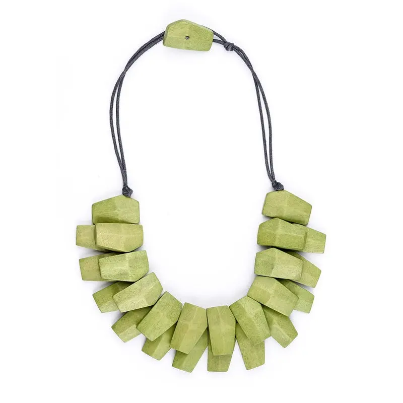 Rare Rabbit - Blossum Beads Necklace - Fern 1