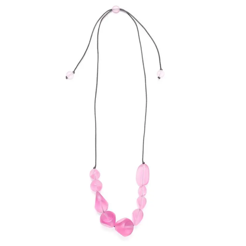 Rare Rabbit - Cascading Pebbles Necklace - Lotus 1