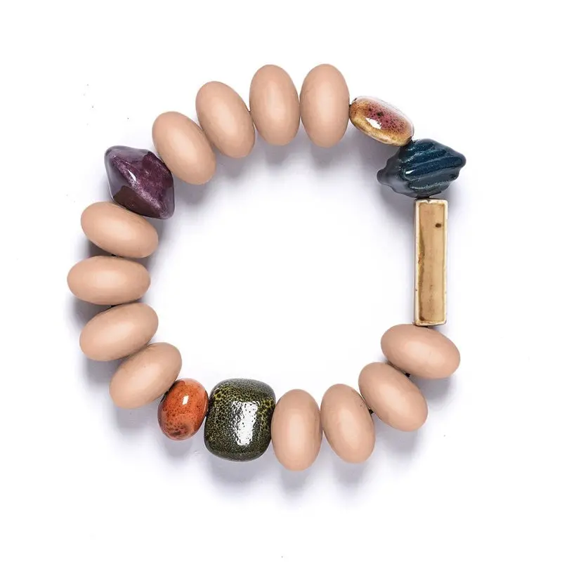 Rare Rabbit - Tube Mentos Bracelet - Dusty Rose 1