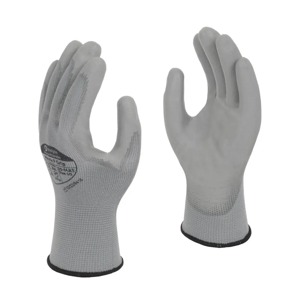 Polyco Matrix P Grip Grey Pu Palm Coated Gloves (Size 10) – Pack Of 12 1