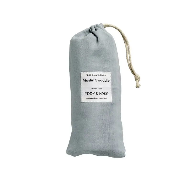Eddy & Moss - Swaddle Wrap - Powder Blue 1